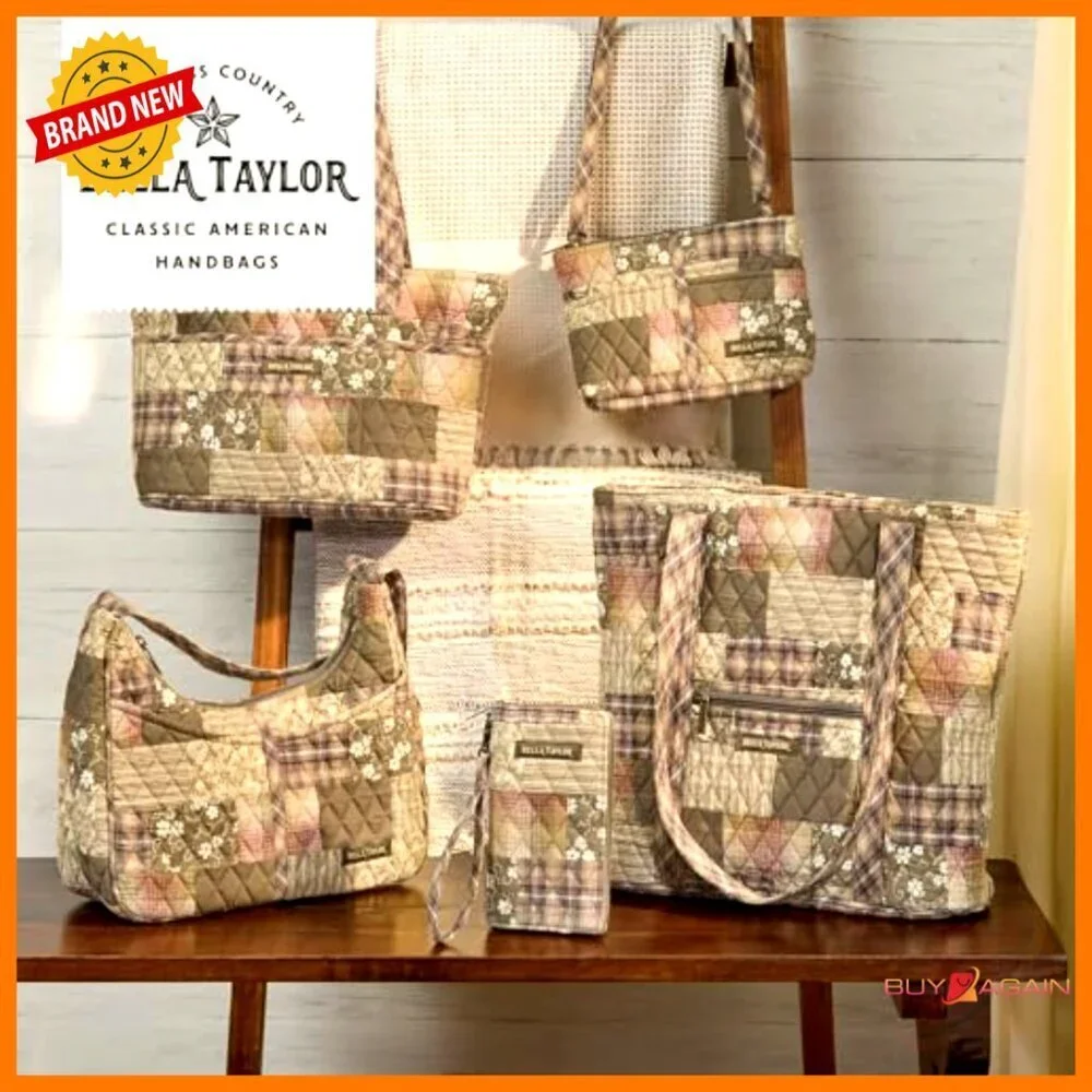 Lightweight Quilted Hobo Shoulder Bag with Multiple Pockets